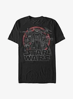 Star Wars Villain Line Art T-Shirt