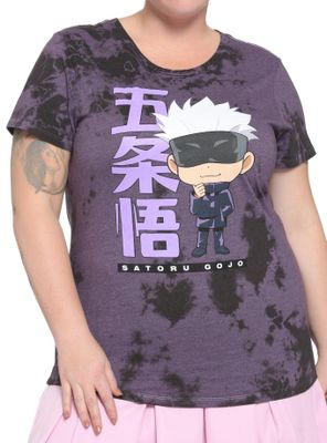 Jujutsu Kaisen Chibi Satoru Gojo Wash Boyfriend Fit Girls T-Shirt Plus