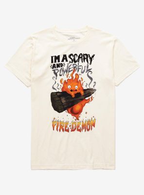 Studio Ghibli Howl’s Moving Castle Calcifer Scary & Powerful Women’s T-Shirt - BoxLunch Exclusive