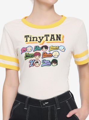 TinyTAN Member Wappen Badge Athletic T-Shirt Inspired By BTS Hot Topic Exclusive