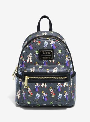 Loungefly Disney Villains Chibi Allover Print Mini Backpack -  BoxLunch Exclusive