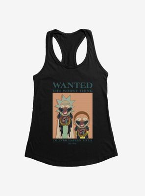 Rick And Morty Wanted Poster The Worst Thing To Ever Happen Us Womens Tank Top