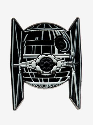 Star Wars Tie Fighter And Death Star Lightning Pin