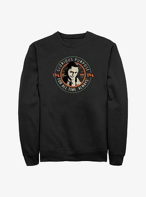 Marvel Loki Circle Stamp Sweatshirt
