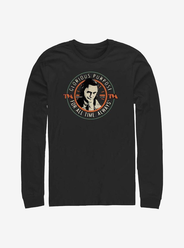 Marvel Loki Circle Stamp Long-Sleeve T-Shirt