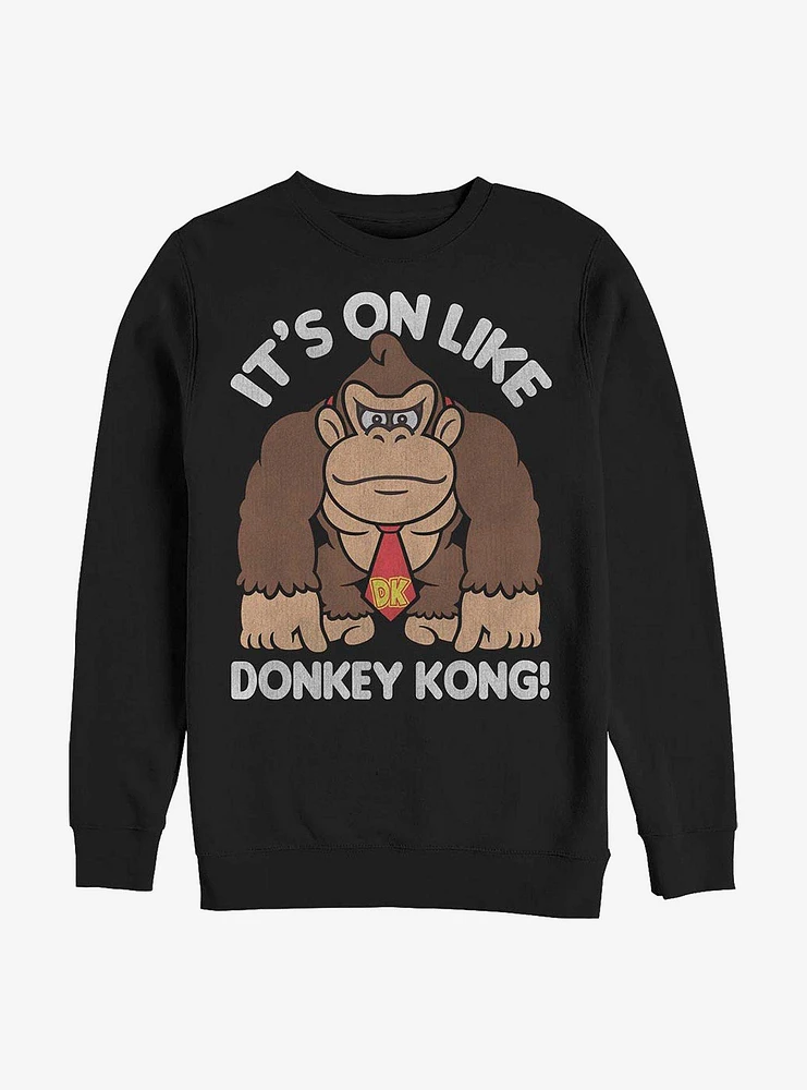 Nintendo Donkey Kong Fist Pump Crew Sweatshirt