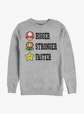 Nintendo Mario Extra Power Crew Sweatshirt