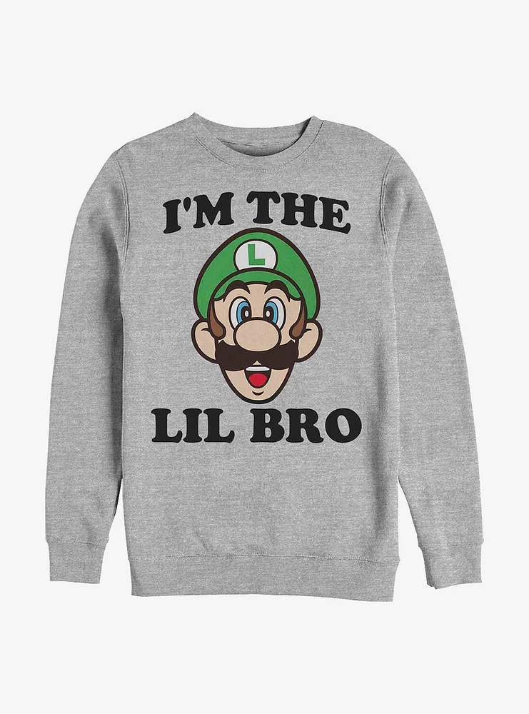 Nintendo Mario Luigi I'm The Lil Bro Sweatshirt