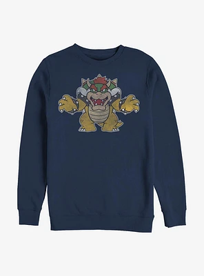 Nintendo Mario Just Bowser Crew Sweatshirt