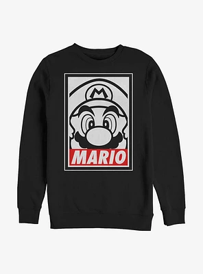Nintendo Mario Poster Crew Sweatshirt