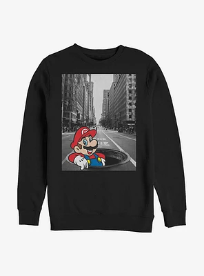 Nintendo Mario Street Thinker Crew Sweatshirt