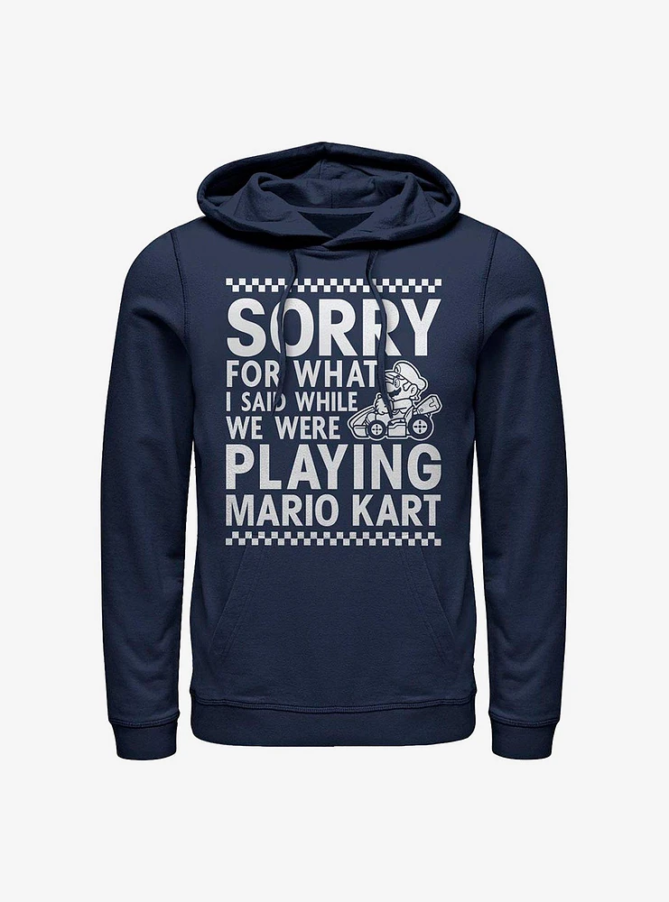 Nintendo Mario Sorry For What I Said Hoodie