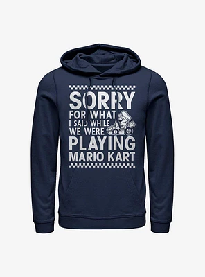 Nintendo Mario Sorry For What I Said Hoodie