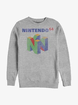 Nintendo N64 Logo Crew Sweatshirt