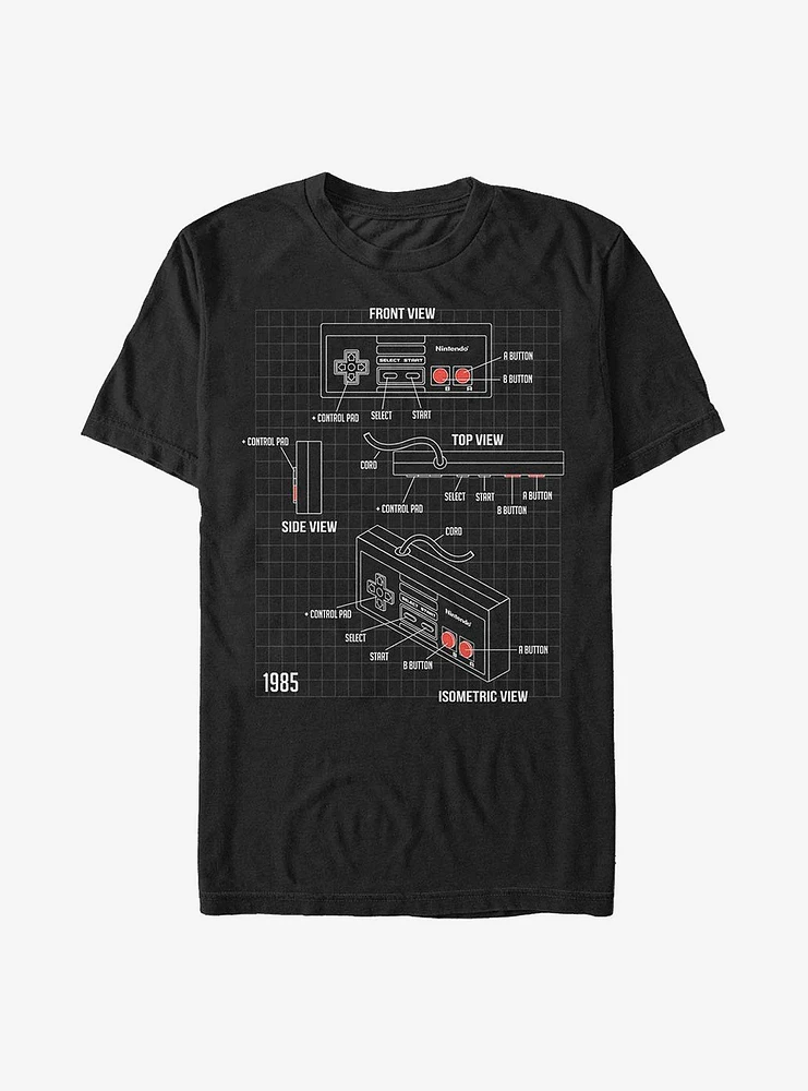 Nintendo NES Schematic T-Shirt