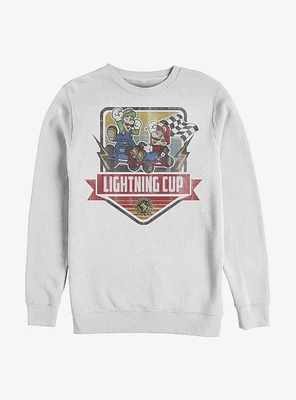 Nintendo Mario Lightning Cup Crew Sweatshirt