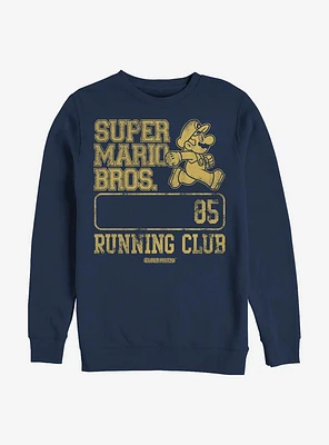 Nintendo Mario Running Club Crew Sweatshirt
