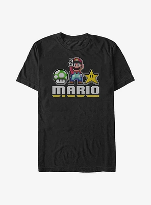 Nintendo Mario 8 Bit Peace T-Shirt
