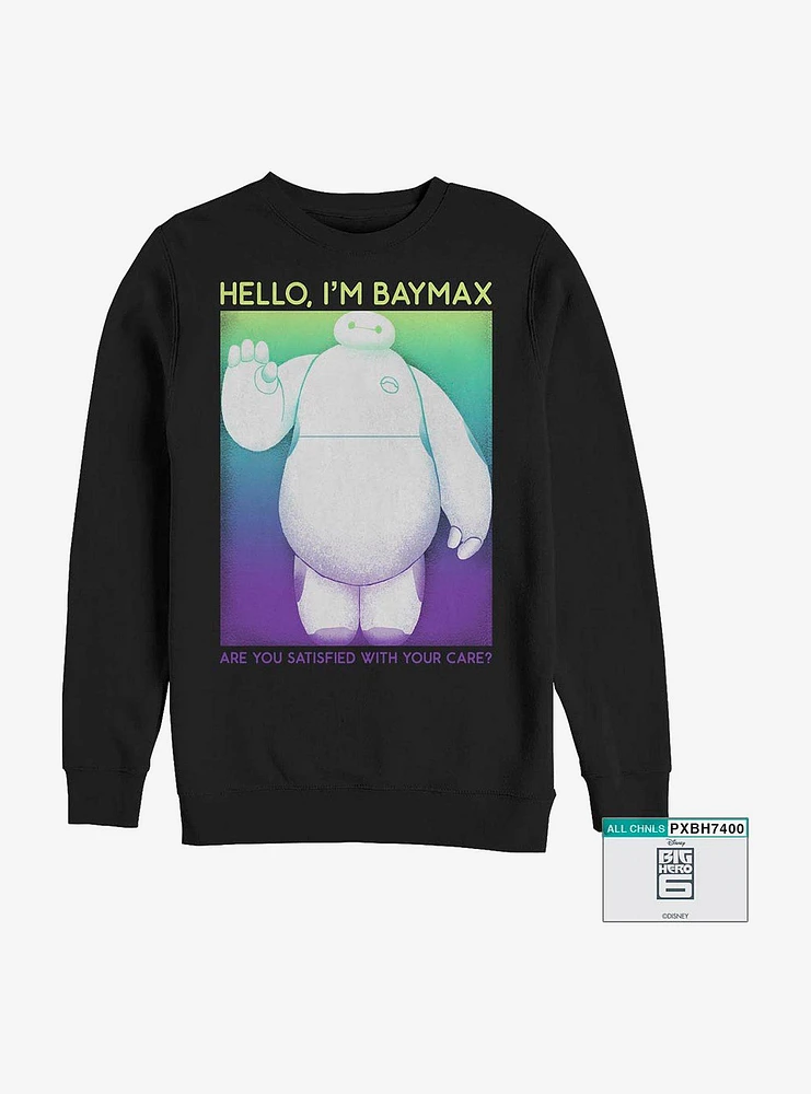 Disney Big Hero 6 Baymax Wave Crew Sweatshirt