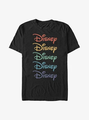 Disney Rainbow Stacked T-Shirt