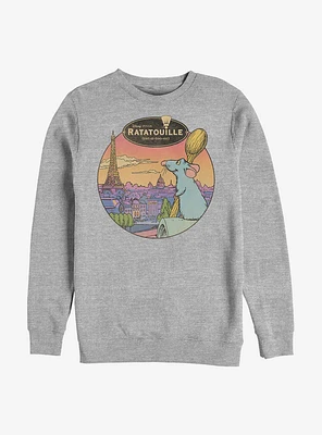 Disney Pixar Ratatoiulle Le Rat Parisian Crew Sweatshirt