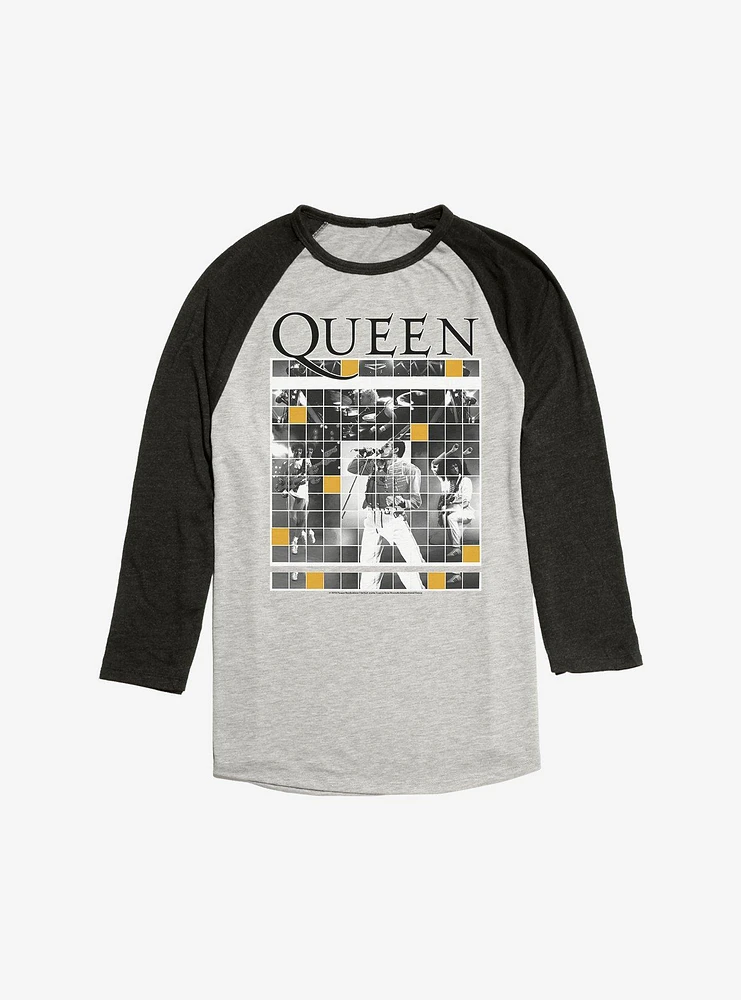 Queen Live Concert Blocks Raglan