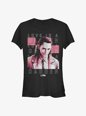 Marvel Loki Love Is A Dagger Girls T-Shirt