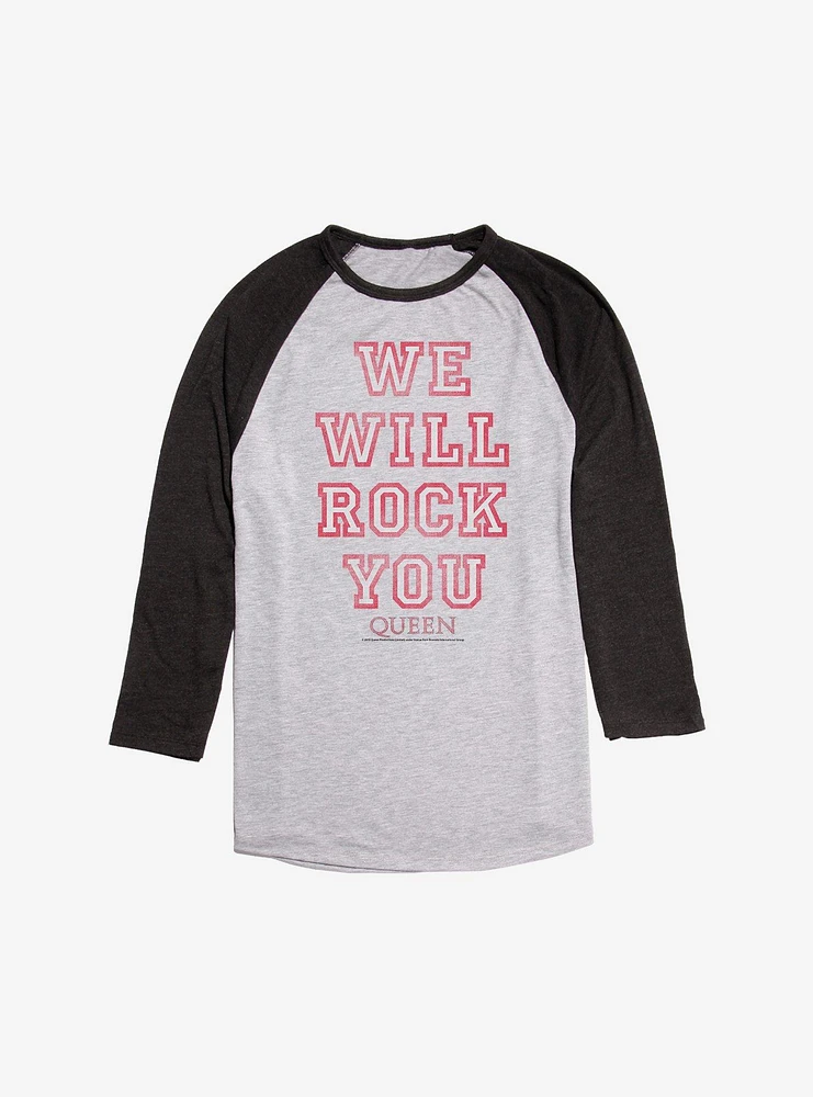 Queen We Will Rock You Raglan