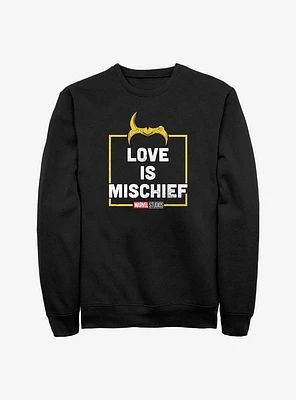 Marvel Loki Love Is Mischief Crew Sweatshirt