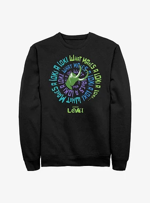 Marvel Loki What Makes A Crew Sweatshirt