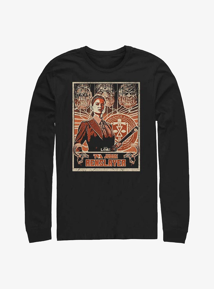 Marvel Loki TVA Judge Renslayer Long-Sleeve T-Shirt