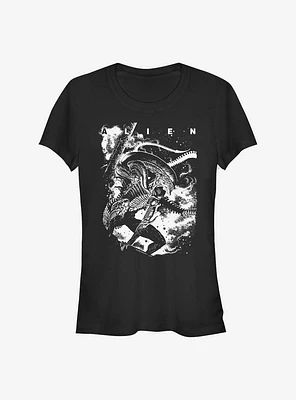 Alien Dark Poster Girls T-Shirt