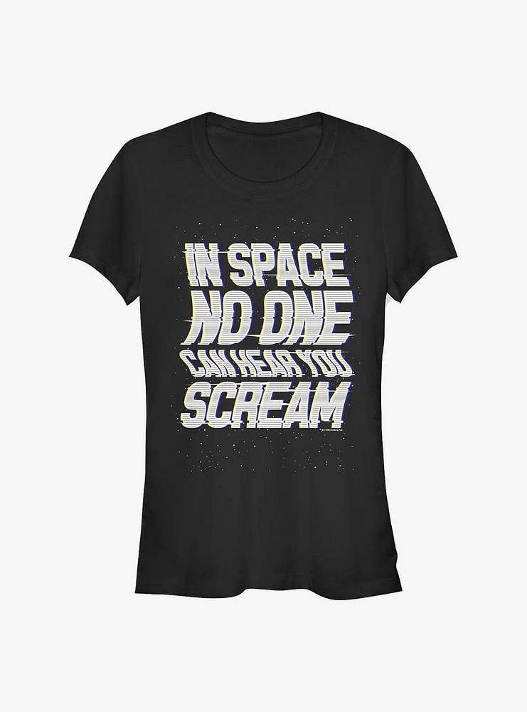 Alien Space Scream Girls T-Shirt