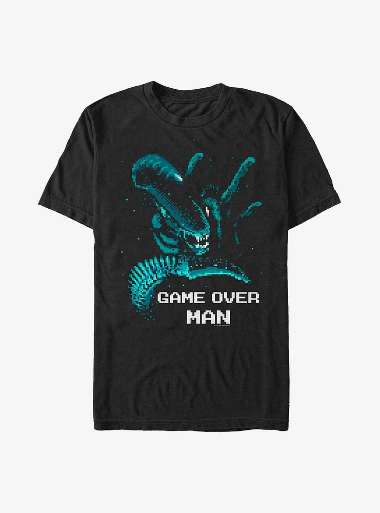 Alien Pixel Game Over Man T-Shirt