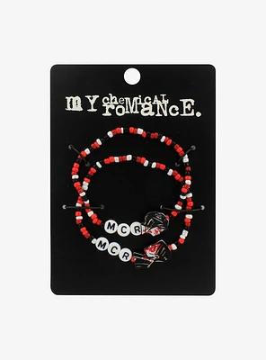 My Chemical Romance Three Cheers Best Friend Beaded Bracelet Set