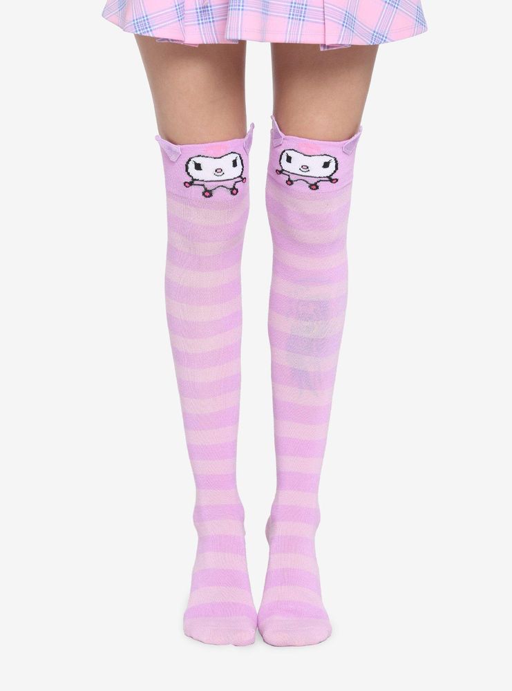 Kuromi Stripe Knee-High Socks