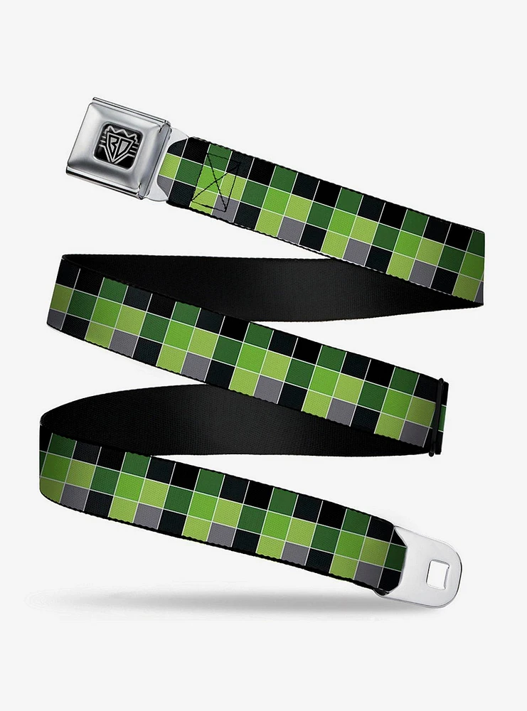 Checker Print Seatbelt Belt Mosaic