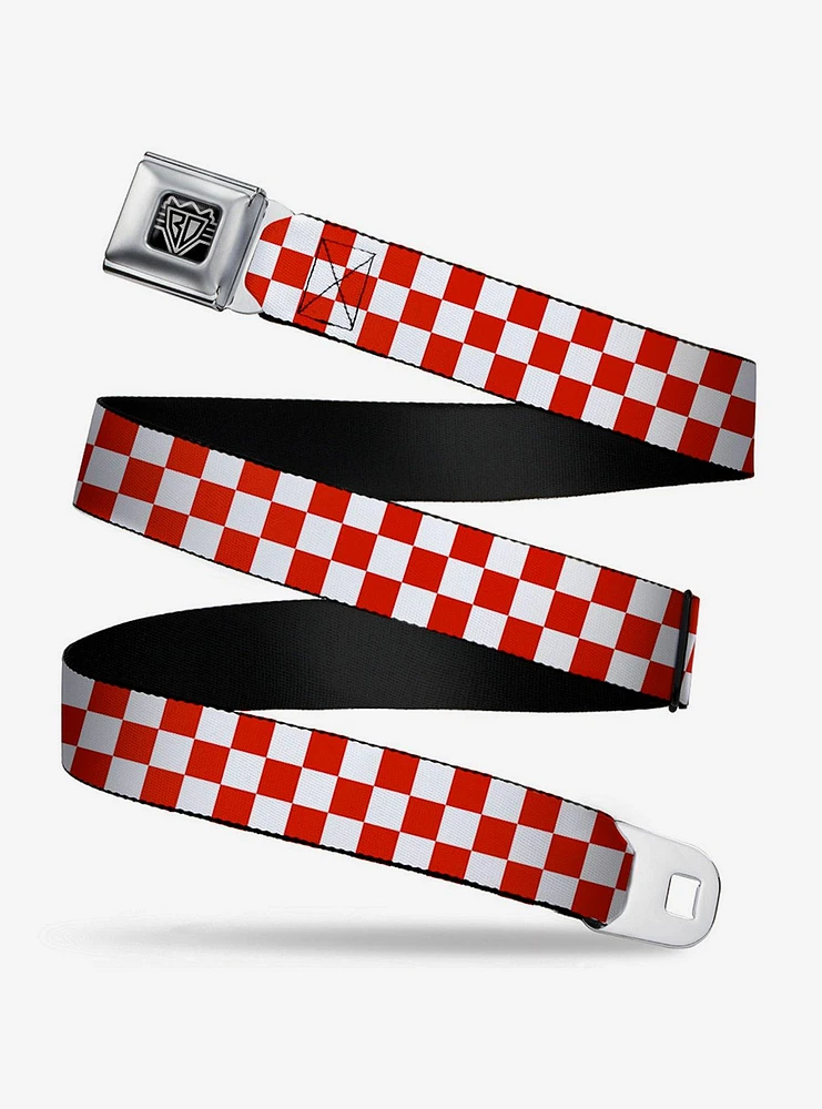 Checker Print Seatbelt Belt