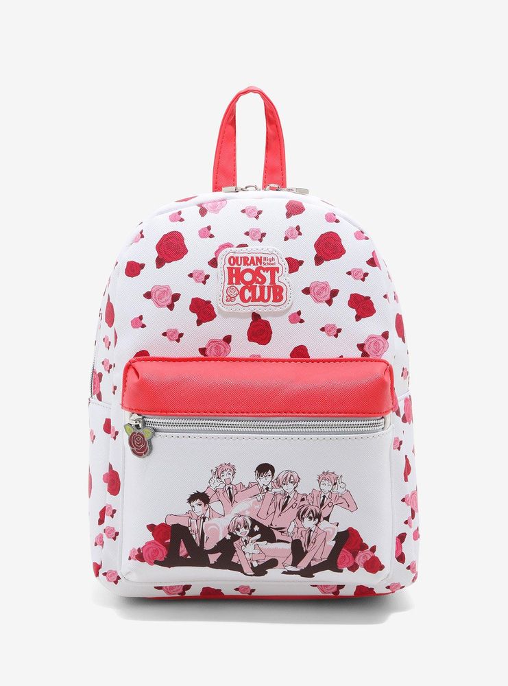 Ouran High School Host Club Pink Roses Mini Backpack