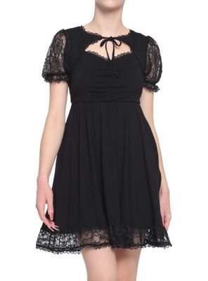 Black Sweetheart Lace Dress