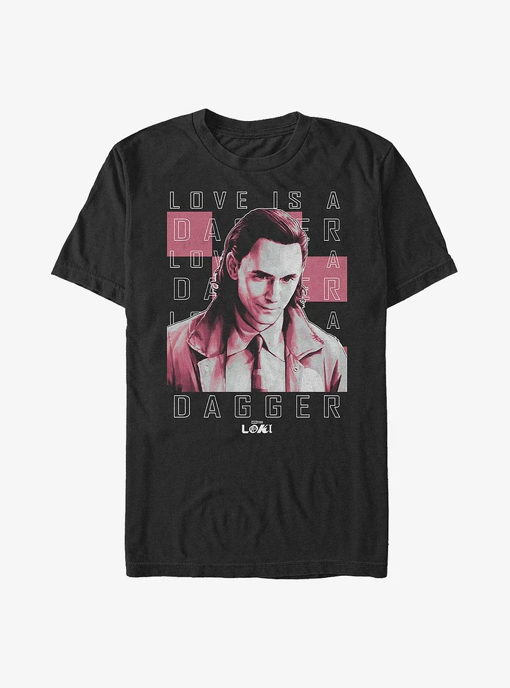 Marvel Loki Love Is A Dagger T-Shirt