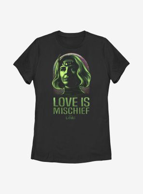 Marvel Loki Love Is Mischief Sylvie Womens T-Shirt