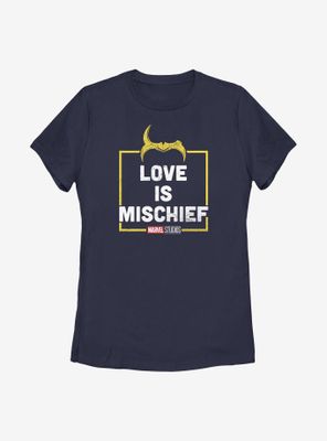 Marvel Loki Love Is Mischief Womens T-Shirt
