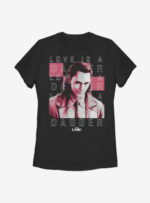 Marvel Loki Love Is A Dagger Womens T-Shirt
