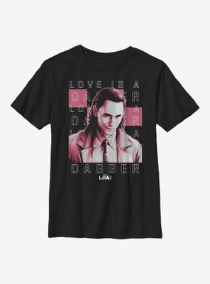 Marvel Loki Love Is A Dagger Youth T-Shirt