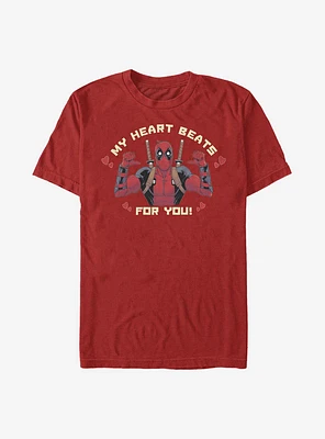 Marvel Deadpool Heartbeat T-Shirt