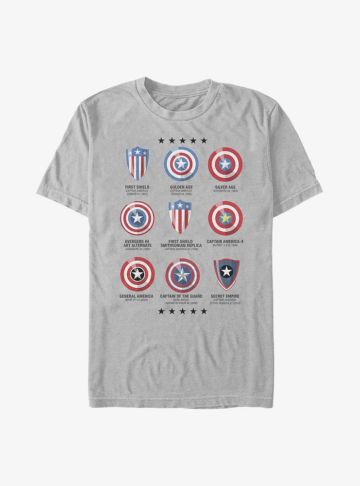 Marvel Shield Chart T-Shirt