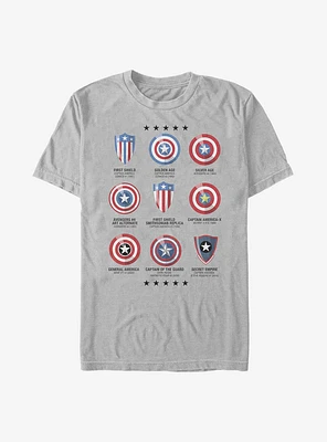 Marvel Shield Chart T-Shirt