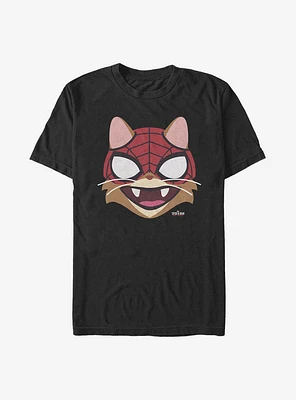Marvel Spider-Man Cat Big Face T-Shirt