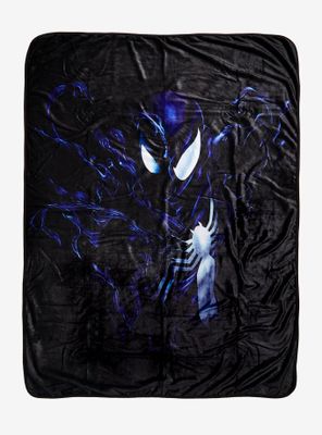 Marvel Spider-Man Black Suit Throw Blanket
